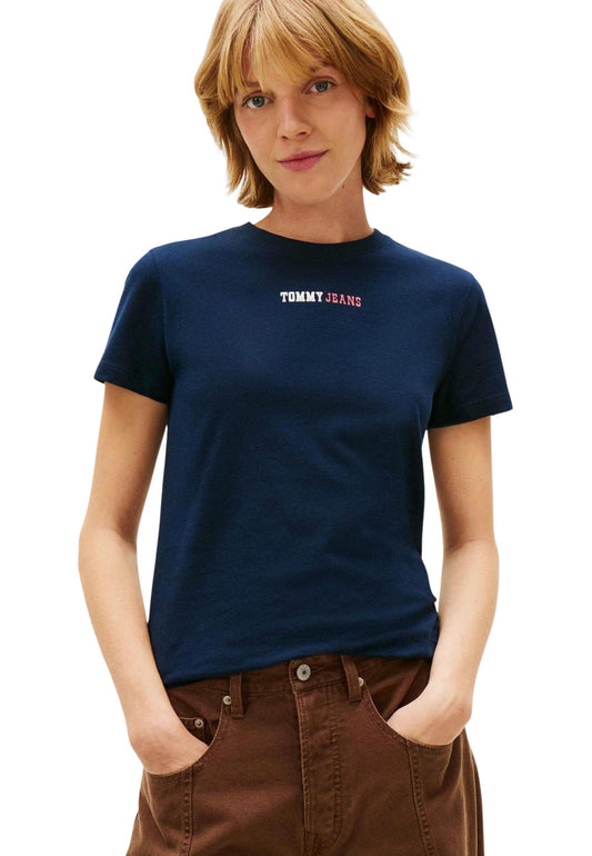 Tommy Hilfiger Jeans T-Shirt Donna Tommy Hilfiger Jeans DW0DW22277 blue  blue