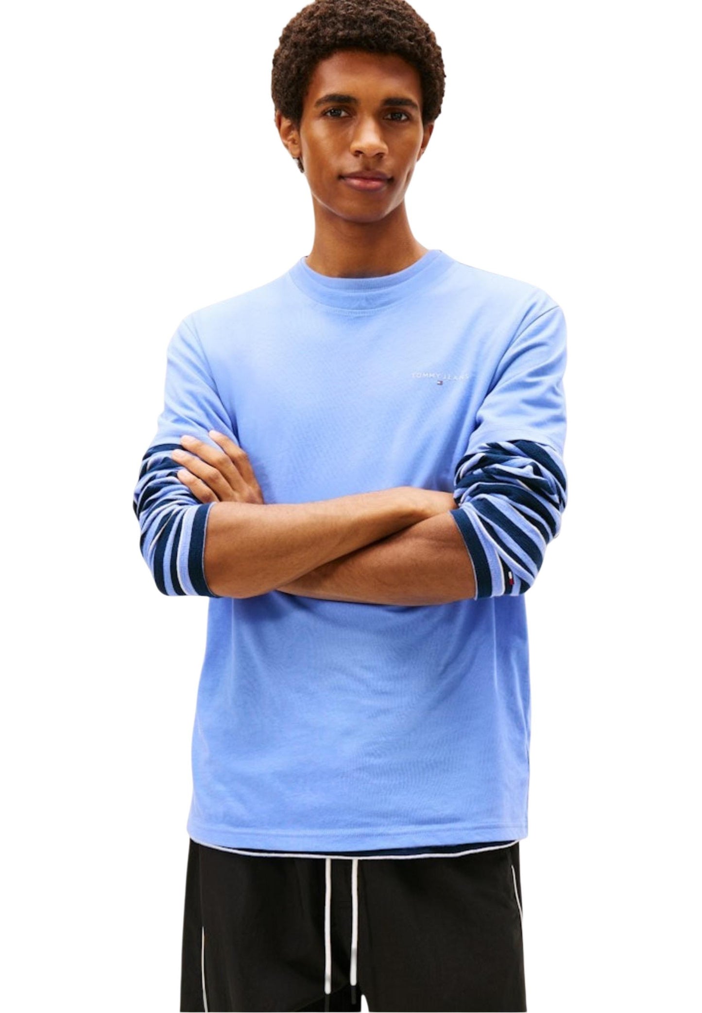Tommy Hilfiger Jeans T-Shirt Uomo Tommy Hilfiger Jeans WH7_16631900126_Sky_Blue light blue  light blue