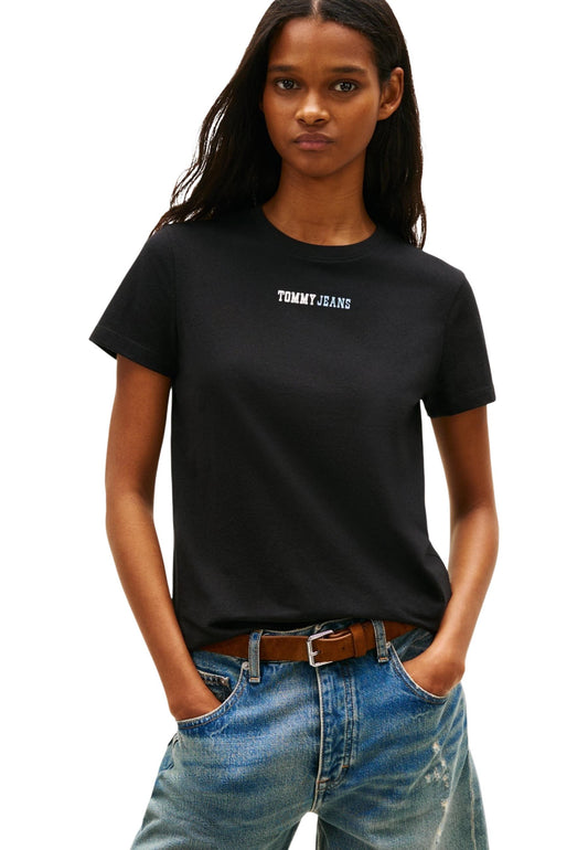 Tommy Hilfiger Jeans T-Shirt Donna Tommy Hilfiger Jeans DW0DW22277 black  black