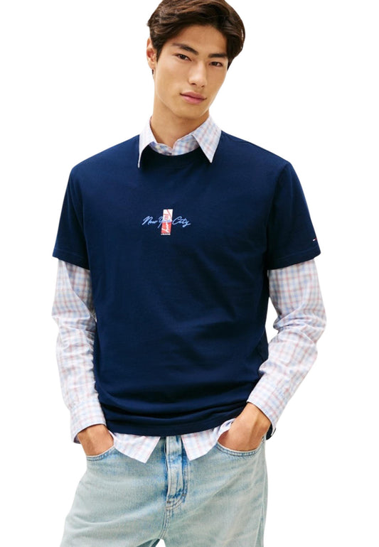 Tommy Hilfiger Jeans T-Shirt Uomo Tommy Hilfiger Jeans DM0DM22532 blue  blue