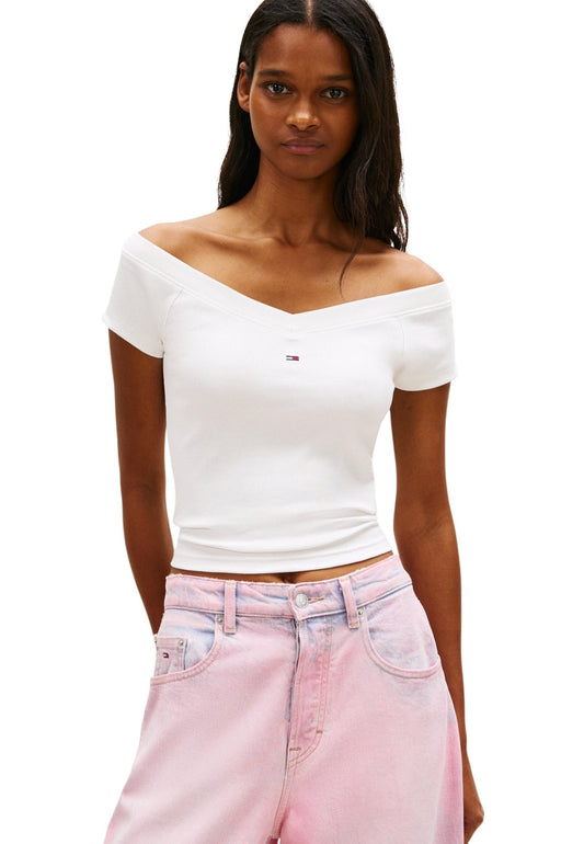 Tommy Hilfiger Jeans Top Donna Tommy Hilfiger Jeans DW0DW22265 beige  beige