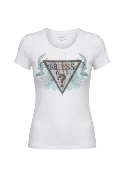 Guess T-Shirt Donna Guess W6GI12 K3027 white  white