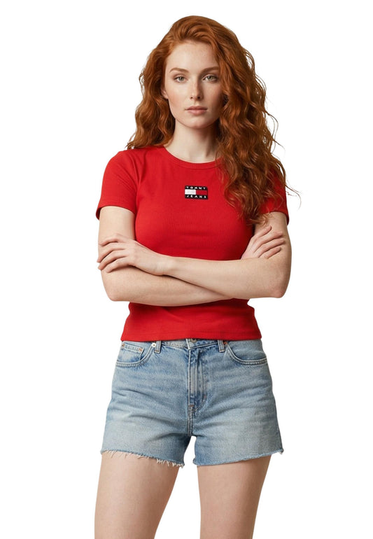 Tommy Hilfiger Jeans T-Shirt Donna Tommy Hilfiger Jeans DW0DW17881 red  red