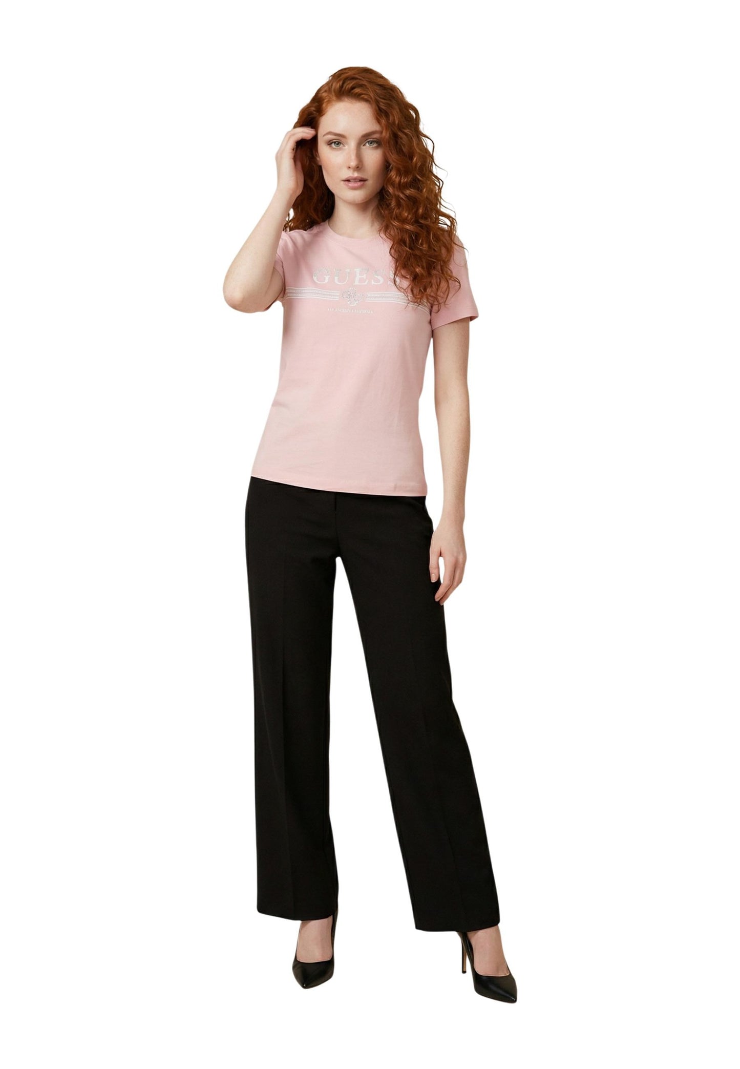 Guess T-Shirt Donna Guess V6GI07 K2968 pink  pink