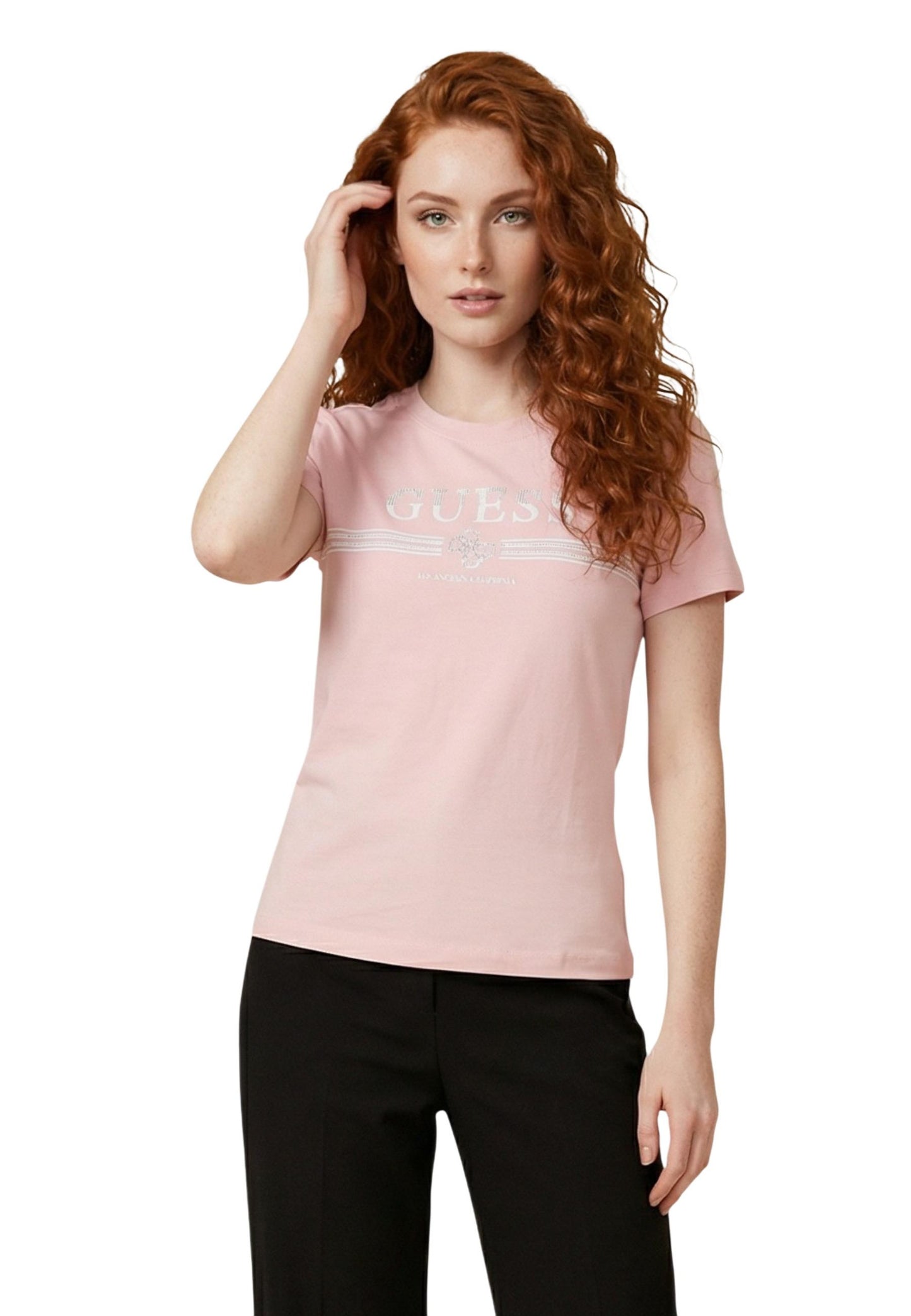 Guess T-Shirt Donna Guess V6GI07 K2968 pink  pink