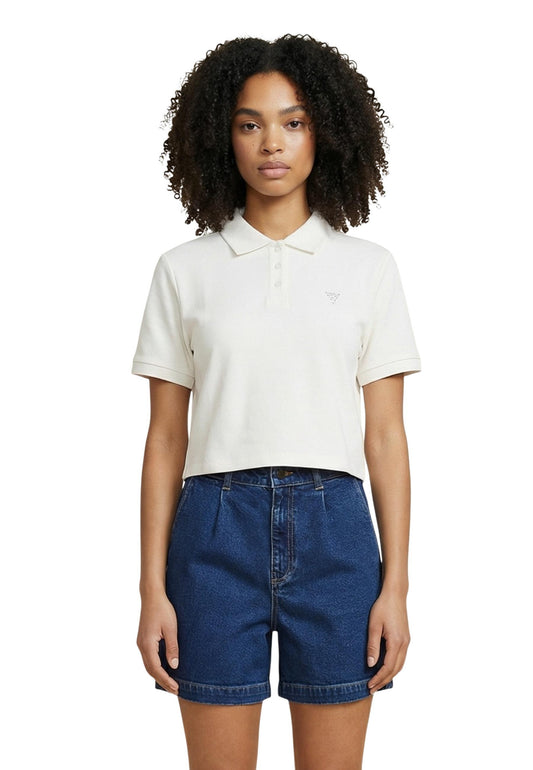 Guess Polo Donna Guess V6GP11 K3278 white  white