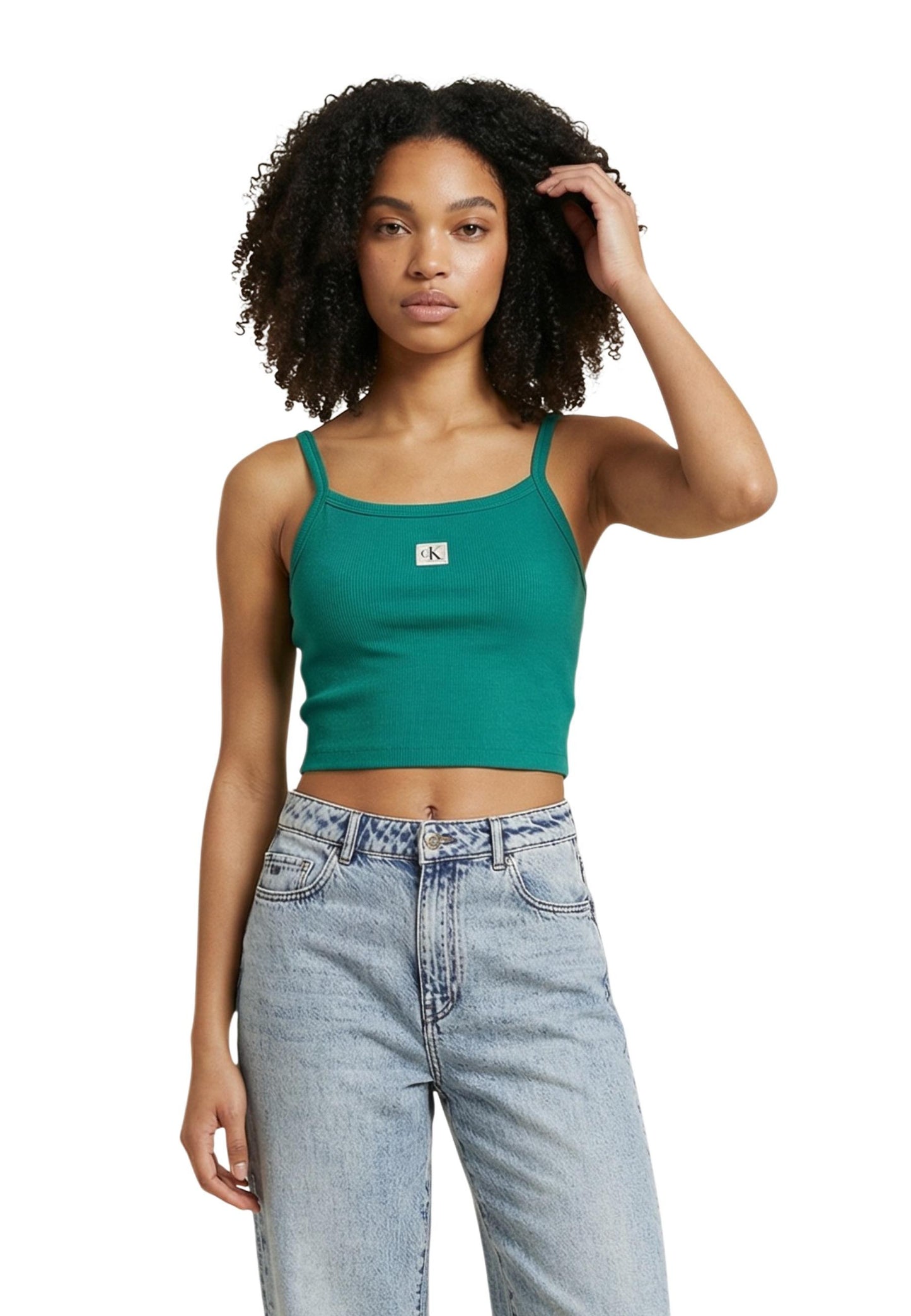 Calvin Klein Jeans Top Donna Calvin Klein Jeans LV047F221G green  green