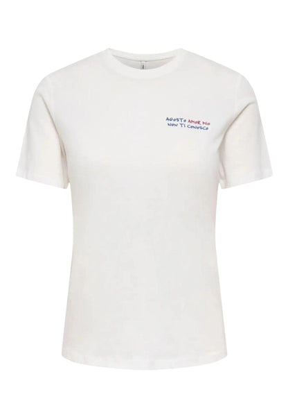 Only T-Shirt Donna Only 15368637 white  white