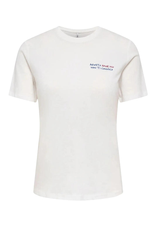 Only T-Shirt Donna Only 15368637 white  white