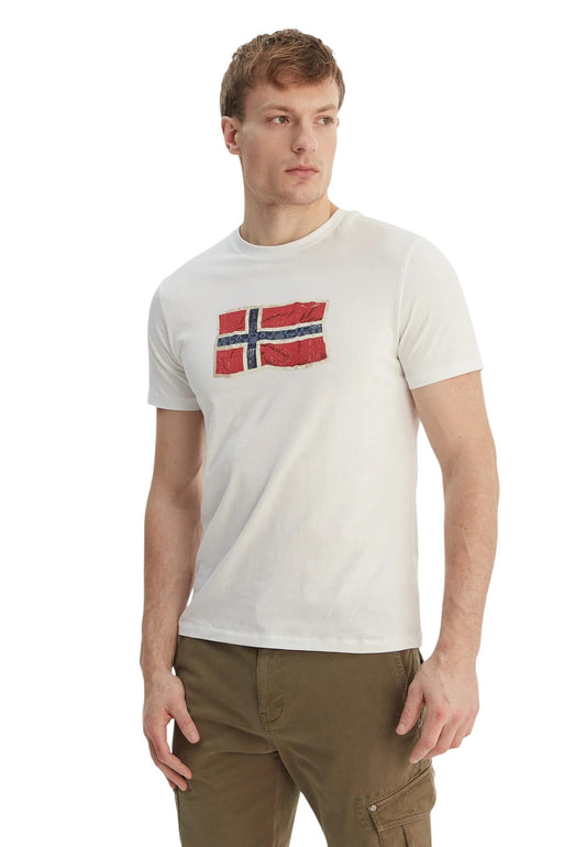 Napapijri T-Shirt Uomo Napapijri NP0A4FZB beige  beige