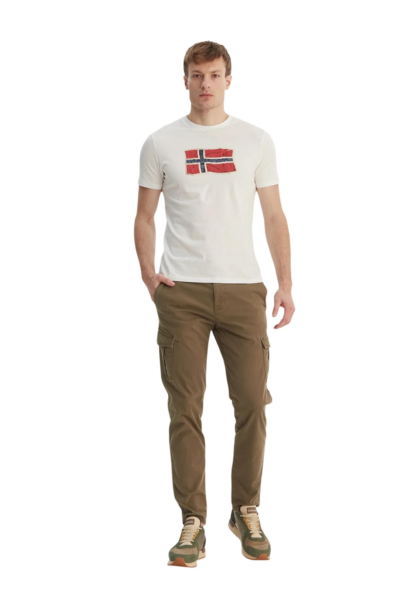 Napapijri T-Shirt Uomo Napapijri NP0A4FZB beige  beige