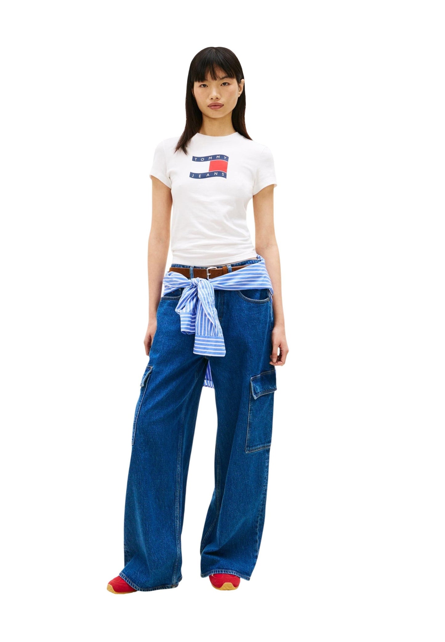 Tommy Hilfiger Jeans T-Shirt Donna Tommy Hilfiger Jeans DW0DW22781 white  white