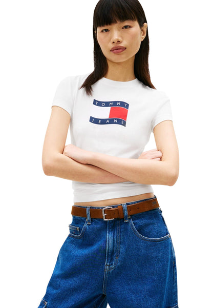 Tommy Hilfiger Jeans T-Shirt Donna Tommy Hilfiger Jeans DW0DW22781 white  white