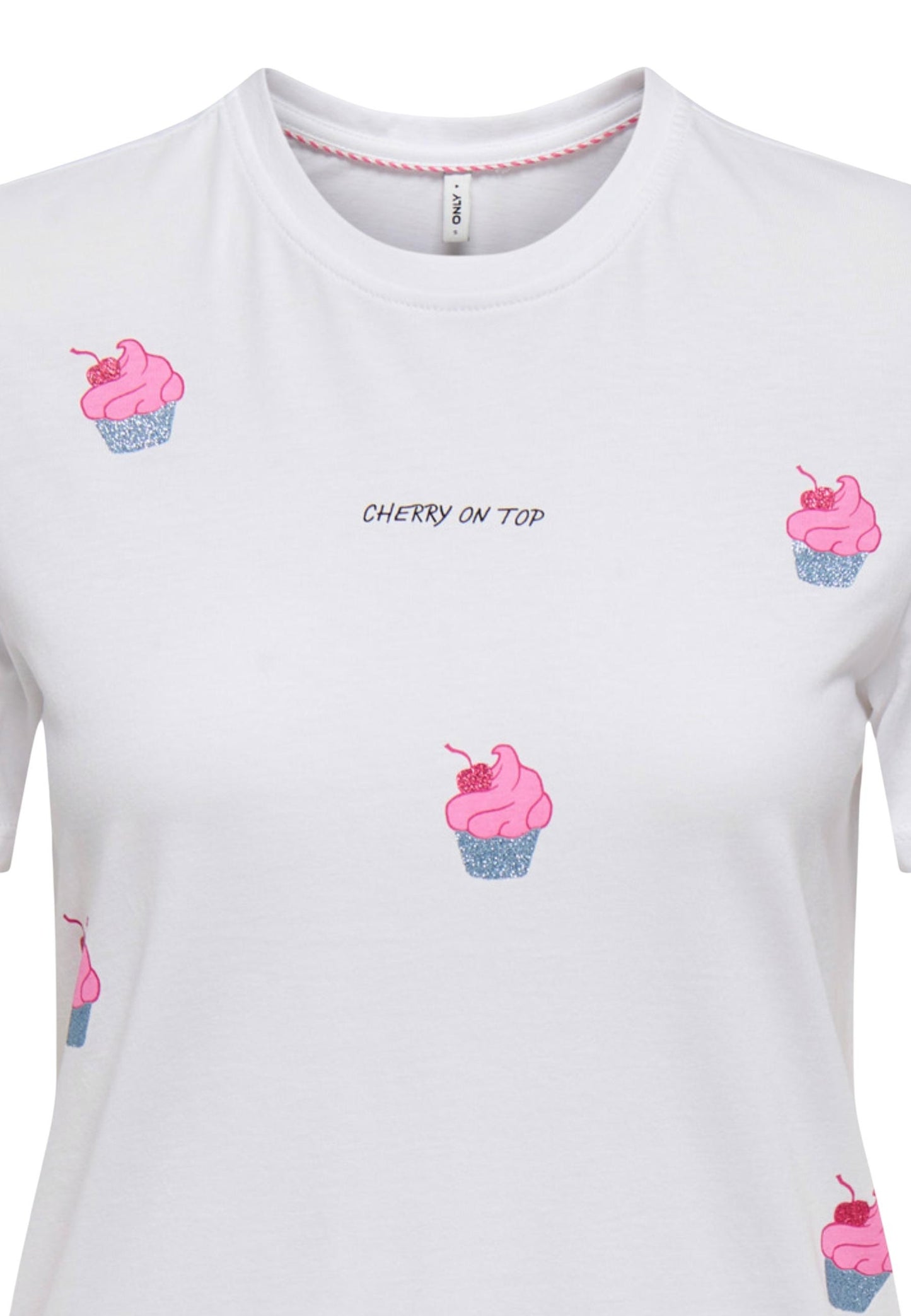 Only T-Shirt Donna Only 15368885 white  white