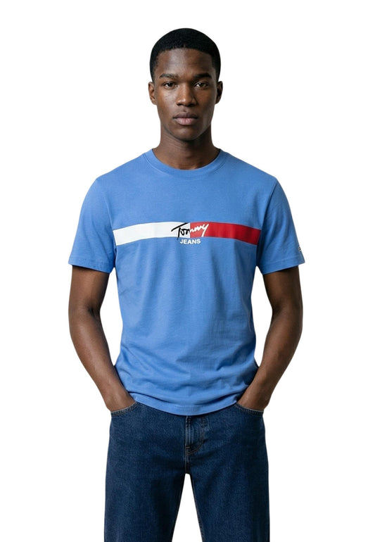 Tommy Hilfiger Jeans T-Shirt Uomo Tommy Hilfiger Jeans DM0DM22539 turquoise  turquoise