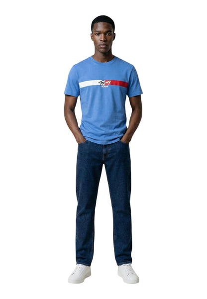 Tommy Hilfiger Jeans T-Shirt Uomo Tommy Hilfiger Jeans DM0DM22539 turquoise  turquoise