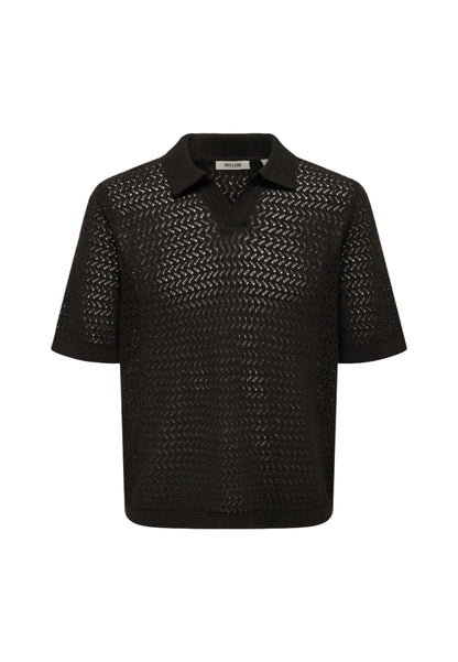 Only & Sons Polo Uomo Only & Sons 22037952 black  black