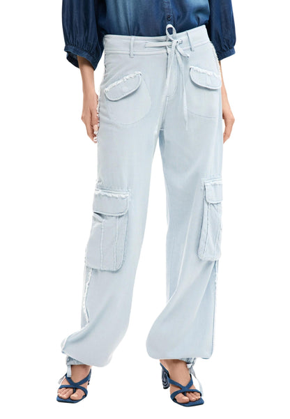 Desigual Pantaloni Donna Desigual 26SWPW25 light blue  light blue