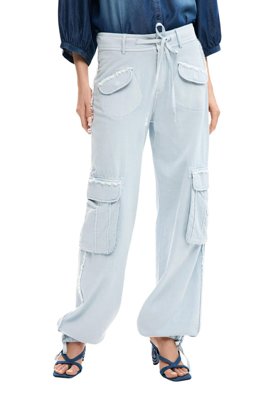 Desigual Pantaloni Donna Desigual 26SWPW25 light blue  light blue