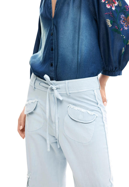 Desigual Pantaloni Donna Desigual 26SWPW25 light blue  light blue