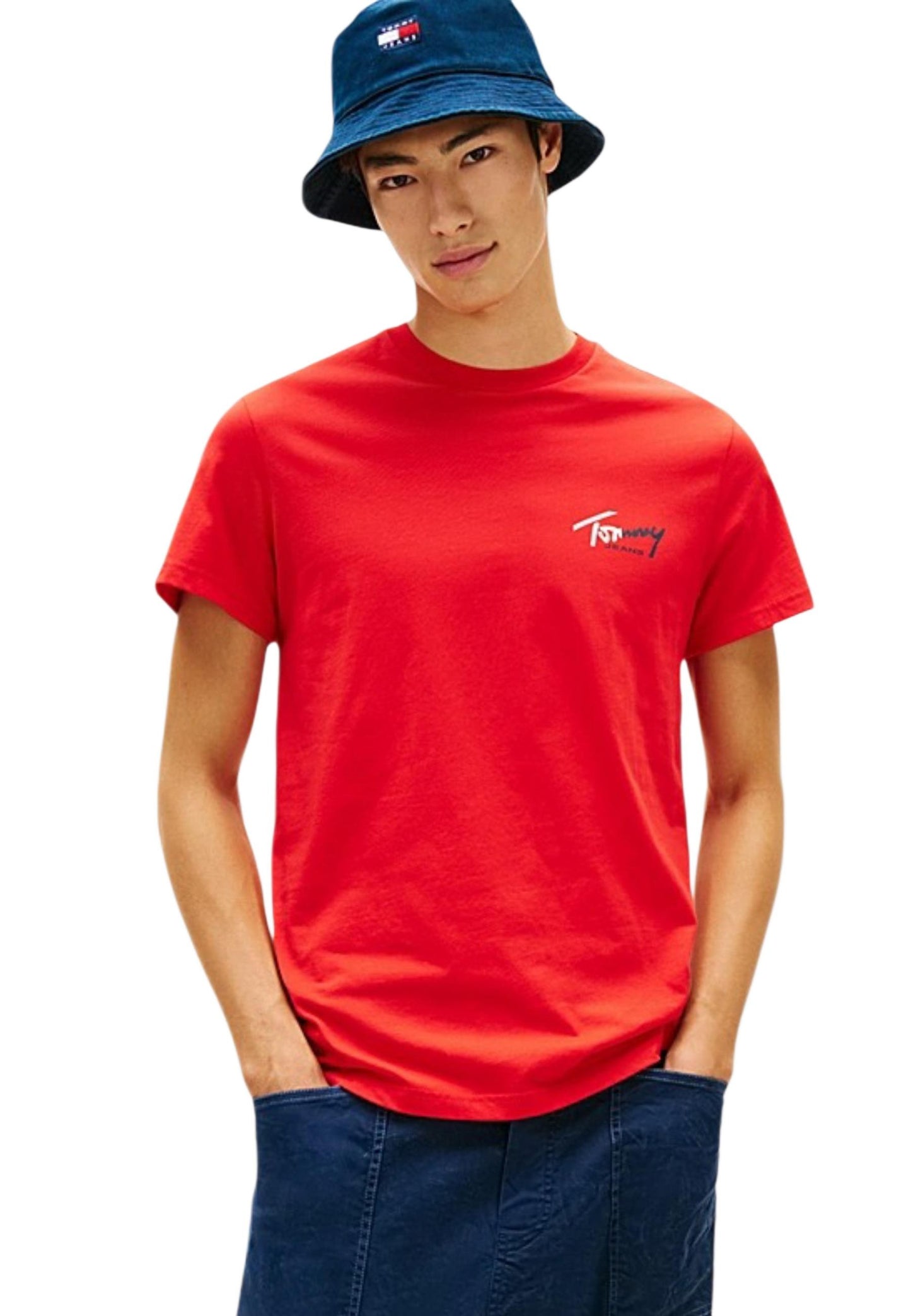 Tommy Hilfiger Jeans T-Shirt Uomo Tommy Hilfiger Jeans DM0DM22538 red  red