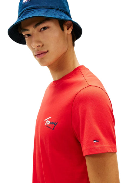 Tommy Hilfiger Jeans T-Shirt Uomo Tommy Hilfiger Jeans DM0DM22538 red  red