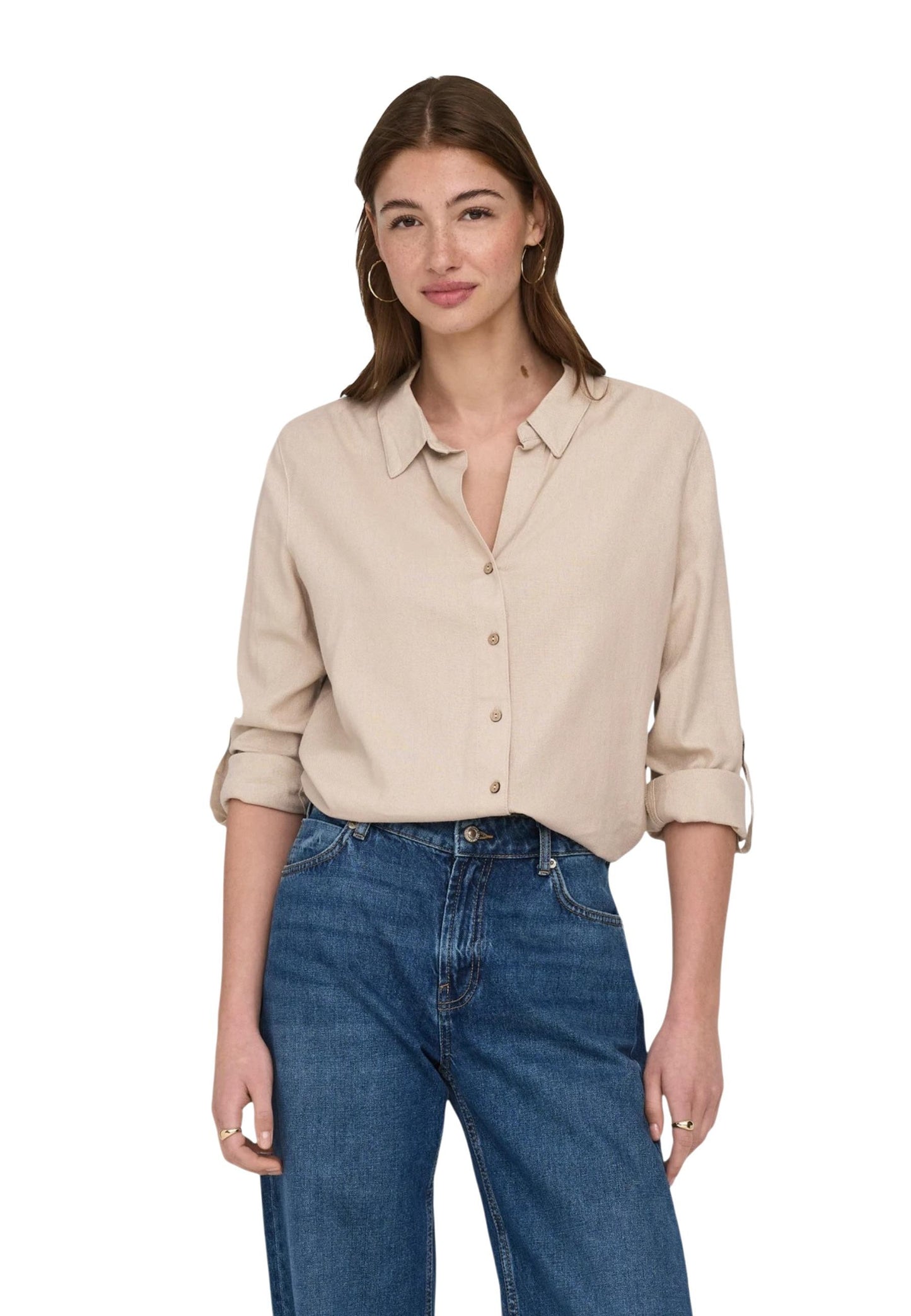 Only Camicia Donna Only 15363991 beige  beige