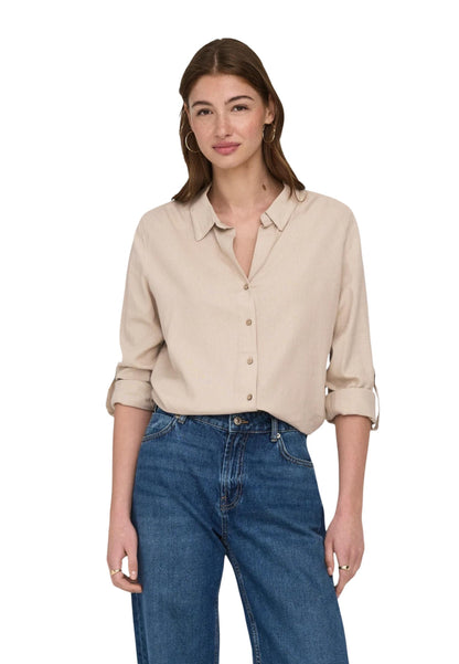Only Camicia Donna Only 15363991 beige  beige