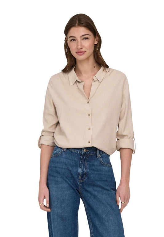 Only Camicia Donna Only 15363991 beige  beige