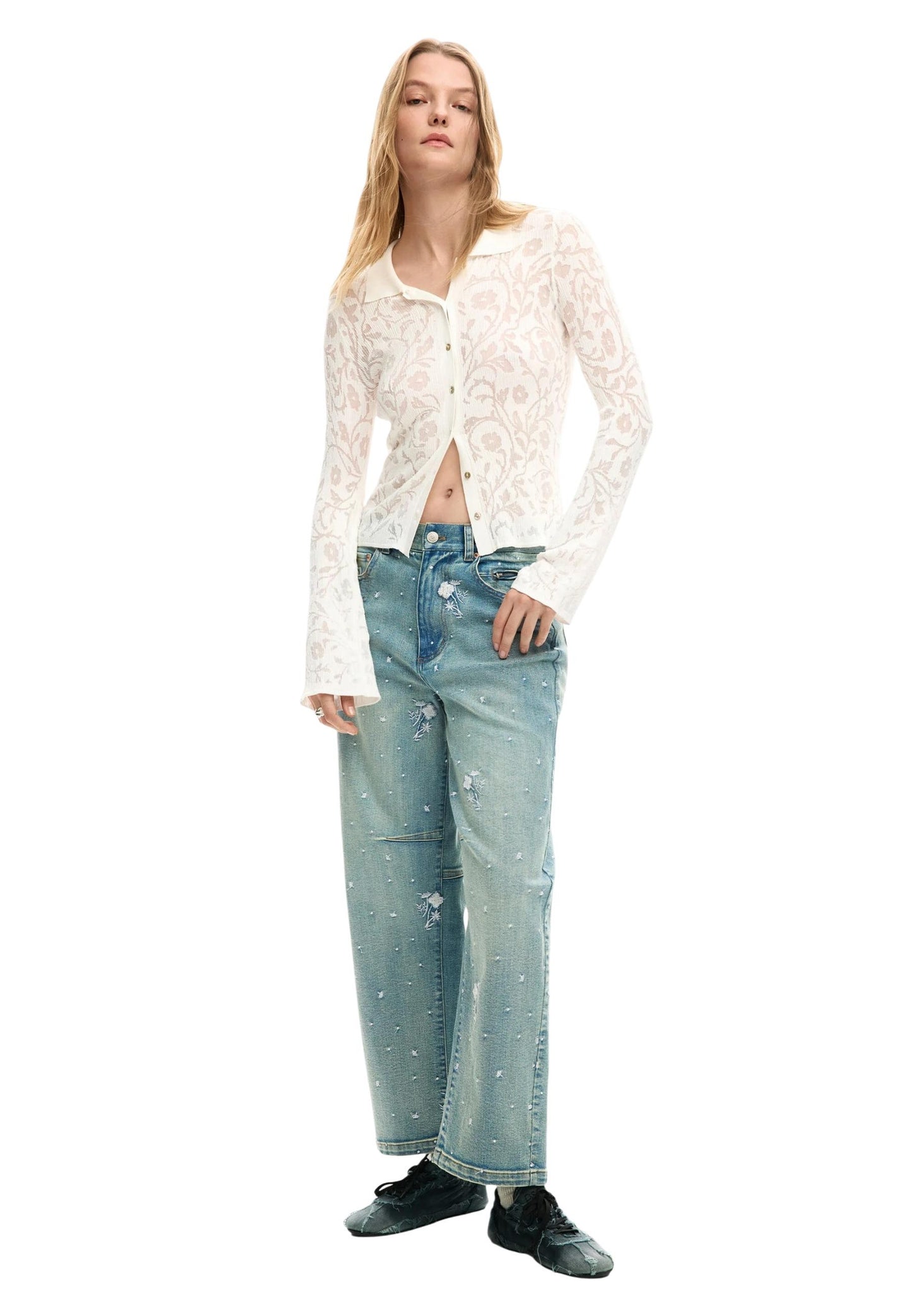 Desigual Camicia Donna Desigual 26SWTF09 white  white