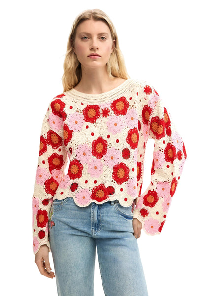 Desigual Maglia Donna Desigual 26SWJF38 beige  beige