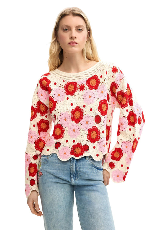 Desigual Maglia Donna Desigual 26SWJF38 beige  beige