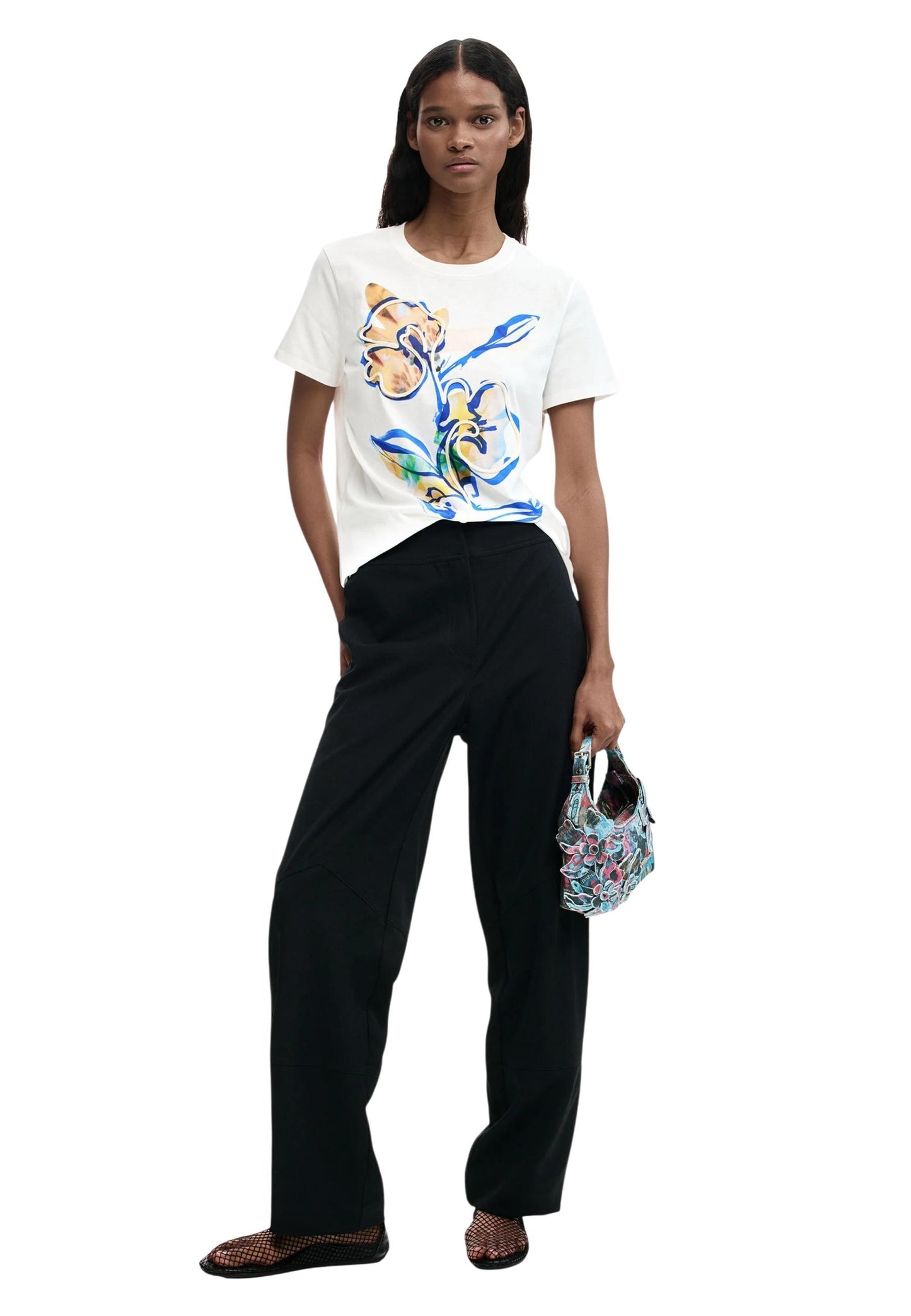 Desigual T-Shirt Donna Desigual 26SWTK38 white  white