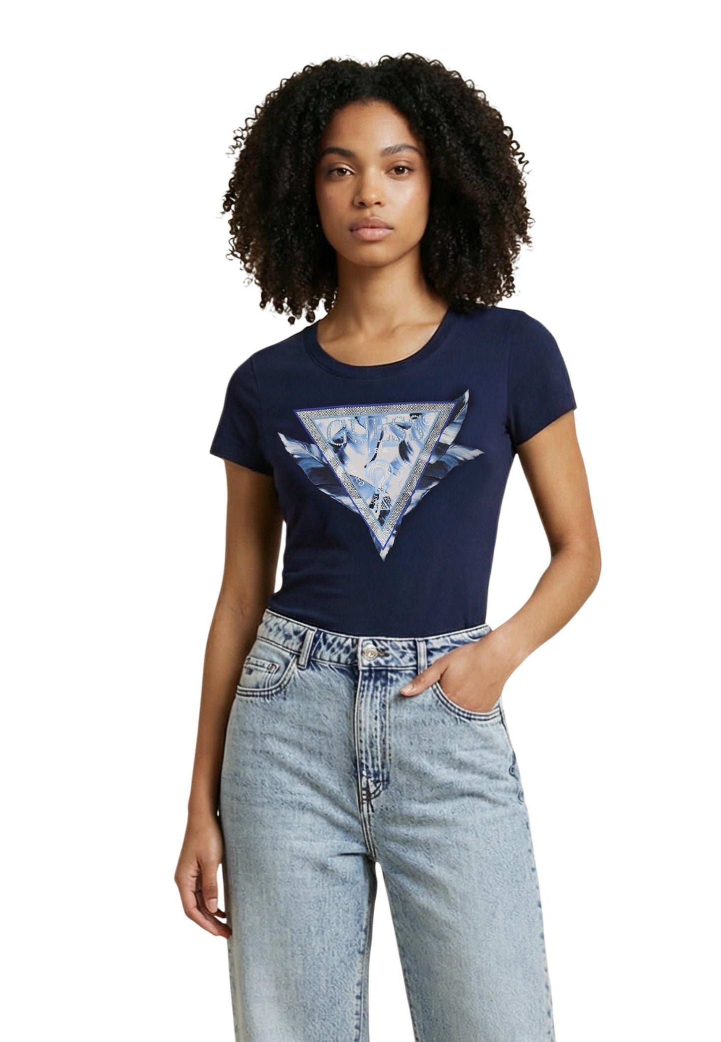 Guess T-Shirt Donna Guess W6GI11 K3026 blue  blue