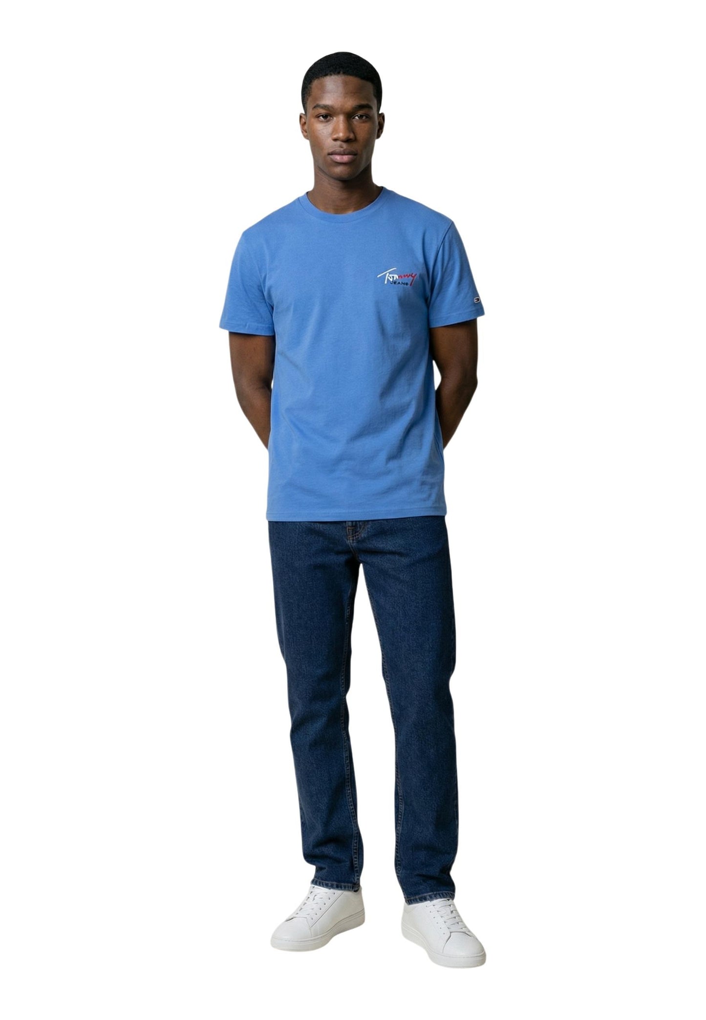 Tommy Hilfiger Jeans T-Shirt Uomo Tommy Hilfiger Jeans DM0DM22538 turquoise  turquoise