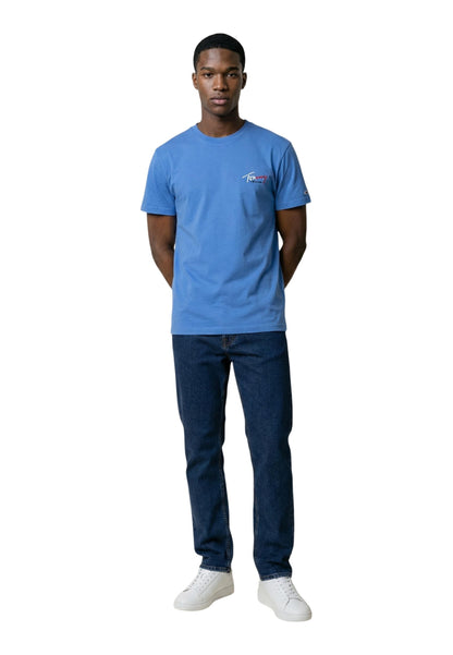 Tommy Hilfiger Jeans T-Shirt Uomo Tommy Hilfiger Jeans DM0DM22538 turquoise  turquoise