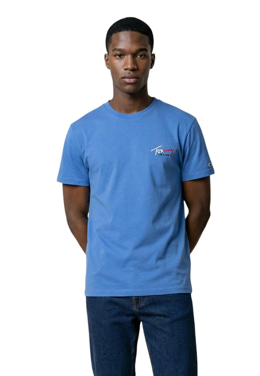 Tommy Hilfiger Jeans T-Shirt Uomo Tommy Hilfiger Jeans DM0DM22538 turquoise  turquoise