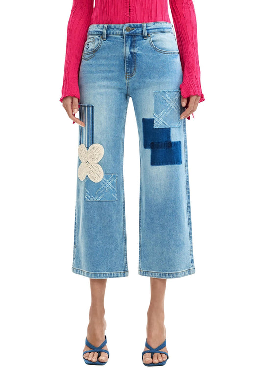 Desigual Jeans Donna Desigual 26SWDD24 light blue  light blue