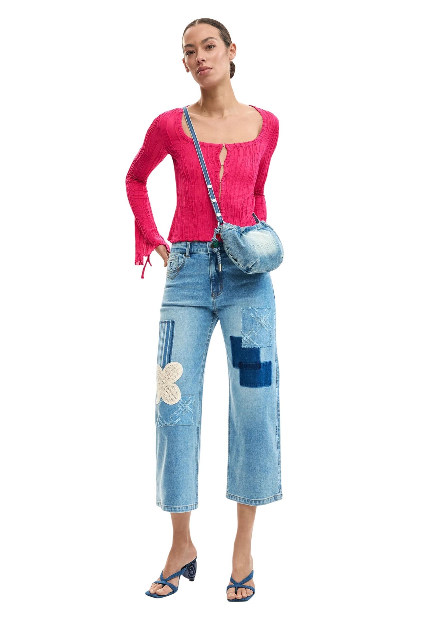 Desigual Jeans Donna Desigual 26SWDD24 light blue  light blue