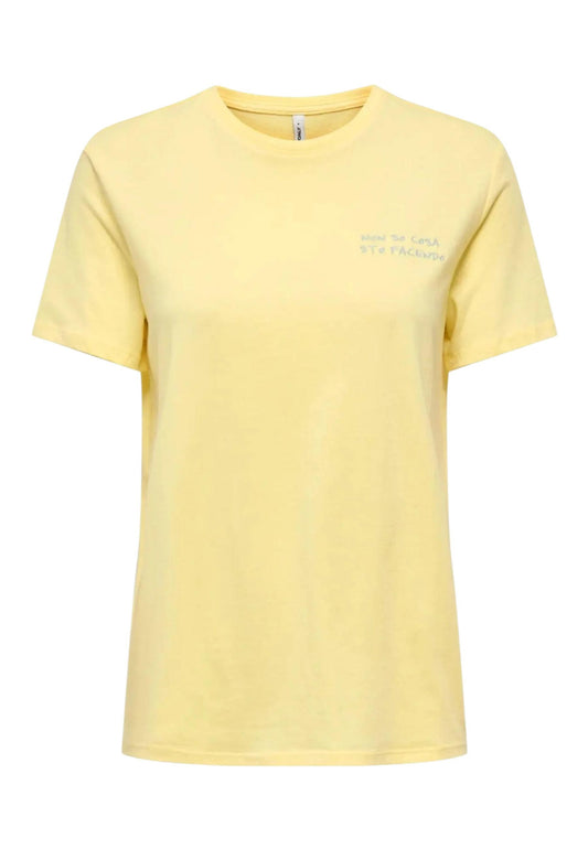 Only T-Shirt Donna Only 15368637 yellow  yellow