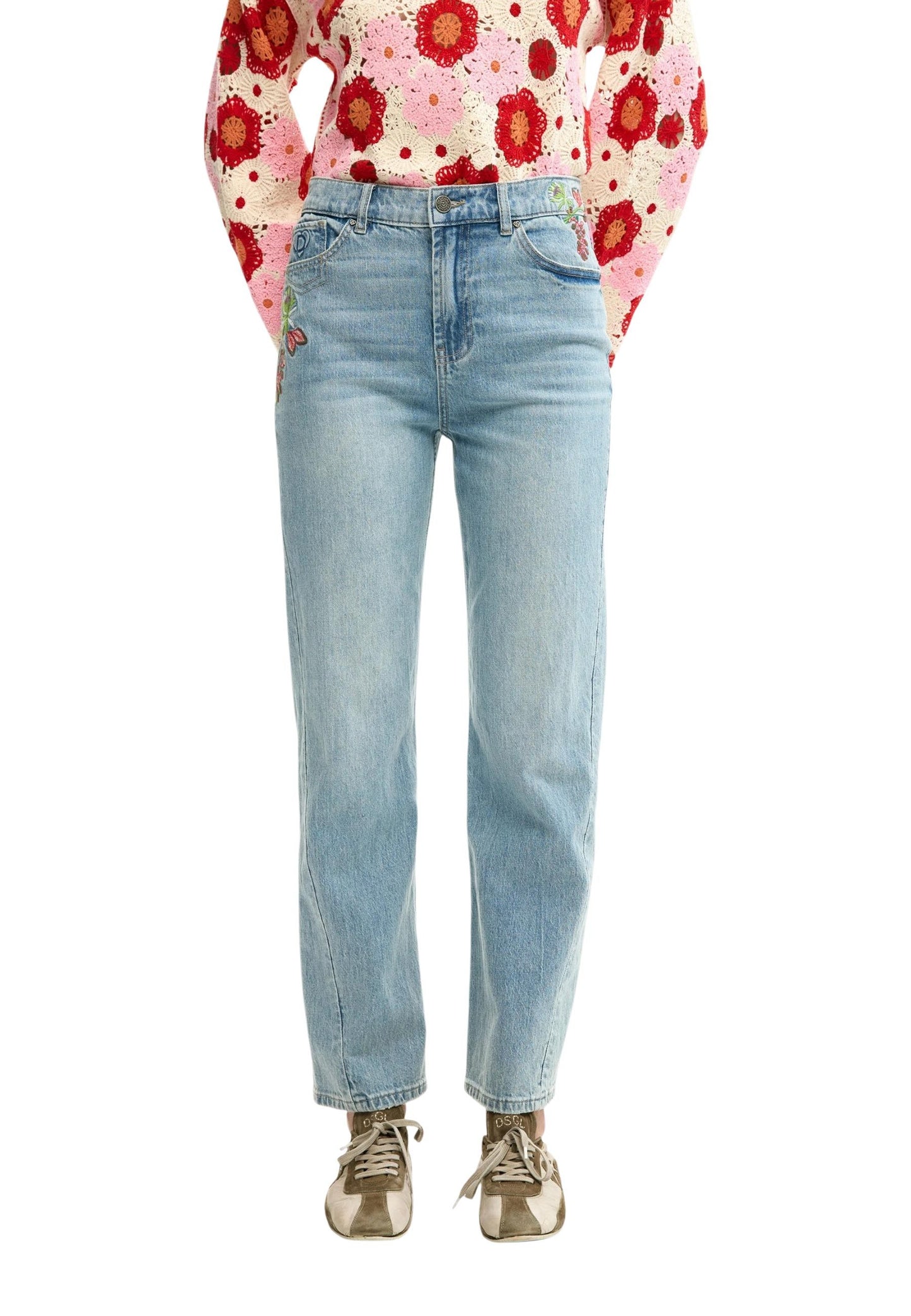 Desigual Jeans Donna Desigual 26SWDD30 light blue  light blue