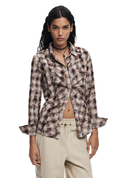 Desigual Camicia Donna Desigual 25WWCW11 brown  brown