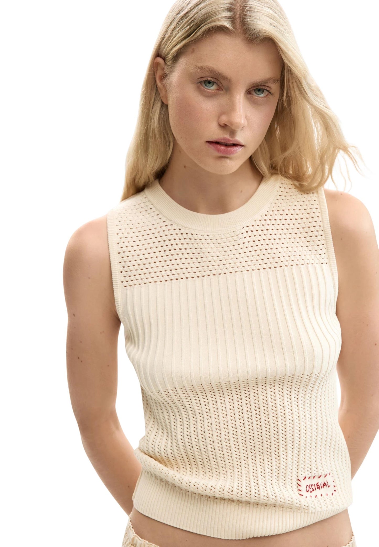 Desigual Top Donna Desigual 26SWTF02 beige  beige