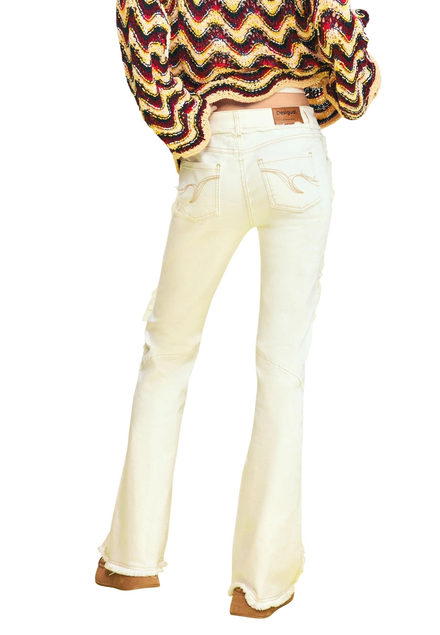 Desigual Jeans Donna Desigual 26SWDD43 beige  beige