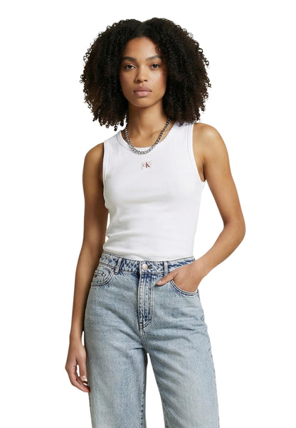 Calvin Klein Jeans Top Donna Calvin Klein Jeans LV047F246G white  white