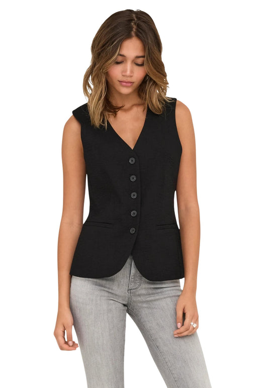 Jacqueline De Yong Gilet Donna Jacqueline De Yong 15354010 black  black