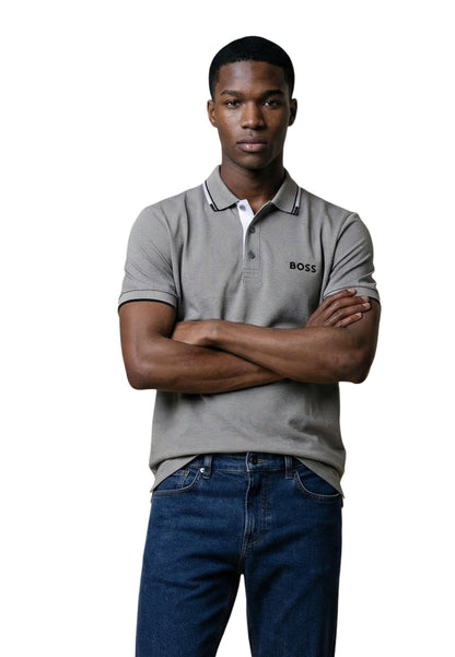 Boss Polo Uomo Boss 50469102 grey  grey