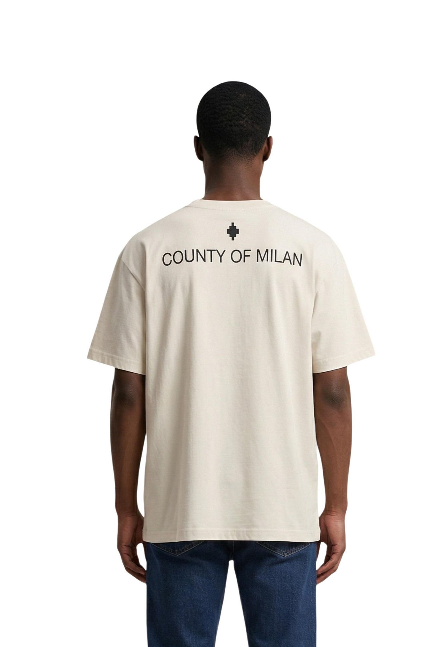 County Of Milan T-Shirt Uomo County Of Milan S6CMMATH050 beige  beige