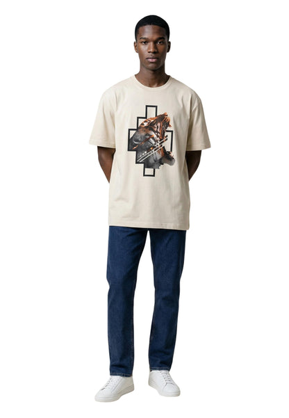County Of Milan T-Shirt Uomo County Of Milan S6CMMATH050 beige  beige