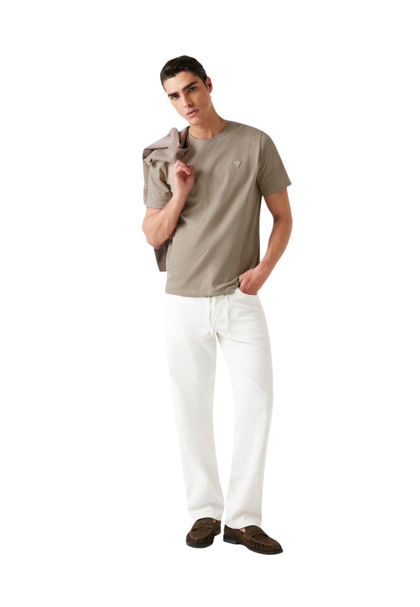 Guess T-Shirt Uomo Guess M6GI21 K3053 beige  beige
